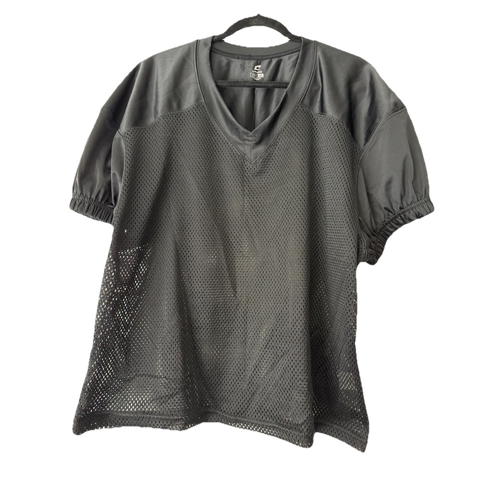 Champro Adult Black Mesh Football Practice‎ Jersey Size XL